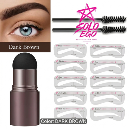 Eyebrow Stamp & Stencil Kit (Salon Quality Eyebrows Done At Home)