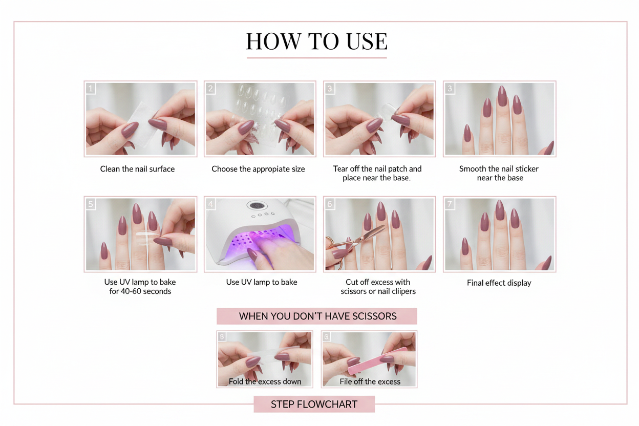 Gel Nail Wraps (Salon Quality Nails Done At Home)